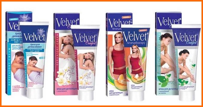 Разновидности крема Велвет velvet крем для депиляции