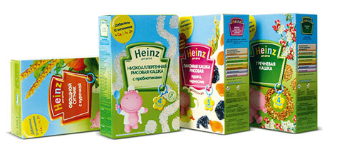 разные каши heinz