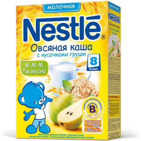 безмолочная овсяная каша нестле