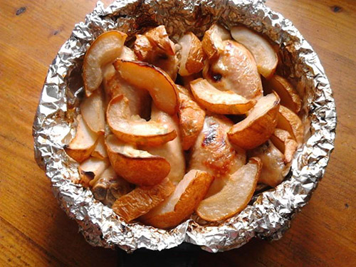 курица с грушей в духовке