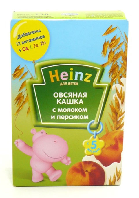 овсяная каша хайнц с персиком